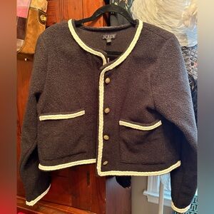 Jcrew Black Lady Jacket with White Trim